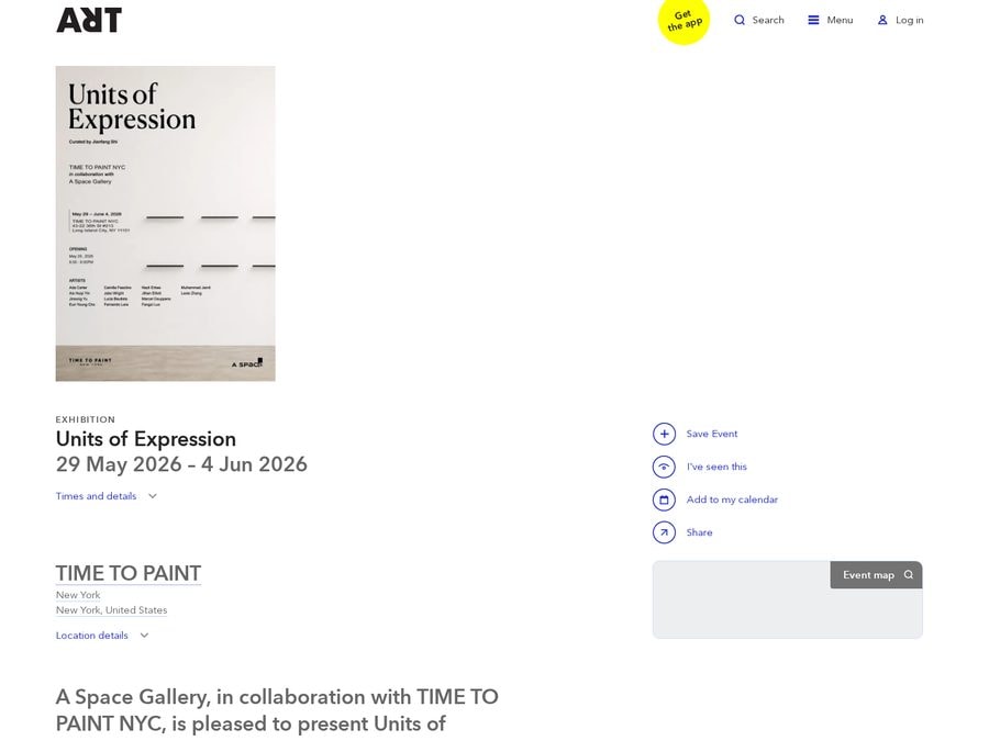 Units of Expression - Exhibition at TIME TO PAINT in New York